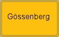 Ortsschild von Gössenberg