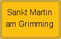 Ortsschild von Sankt Martin am Grimming