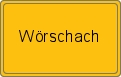 Ortsschild von Wörschach