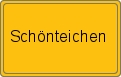 Ortsschild von Schönteichen