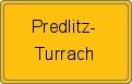 Ortsschild von Predlitz-Turrach