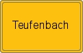 Ortsschild von Teufenbach