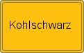 Ortsschild von Kohlschwarz