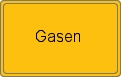 Ortsschild von Gasen