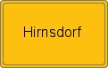Ortsschild von Hirnsdorf