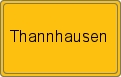 Ortsschild von Thannhausen