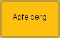 Ortsschild von Apfelberg