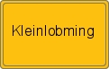 Ortsschild von Kleinlobming