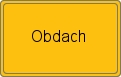 Ortsschild von Obdach