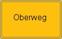 Ortsschild von Oberweg