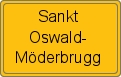 Ortsschild von Sankt Oswald-Möderbrugg