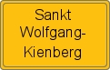 Ortsschild von Sankt Wolfgang-Kienberg