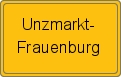 Ortsschild von Unzmarkt-Frauenburg