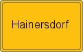 Ortsschild von Hainersdorf