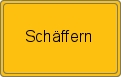 Ortsschild von Schäffern