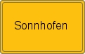 Ortsschild von Sonnhofen