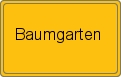 Ortsschild von Baumgarten