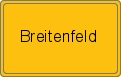Ortsschild von Breitenfeld