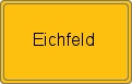 Ortsschild von Eichfeld