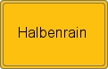 Ortsschild von Halbenrain