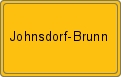 Ortsschild von Johnsdorf-Brunn