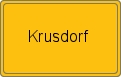 Ortsschild von Krusdorf