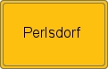 Ortsschild von Perlsdorf