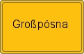 Ortsschild von Großpösna