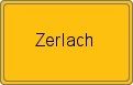 Ortsschild von Zerlach