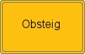 Ortsschild von Obsteig