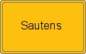 Ortsschild von Sautens