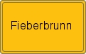 Ortsschild von Fieberbrunn