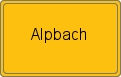 Ortsschild von Alpbach