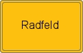 Ortsschild von Radfeld