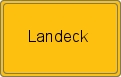 Ortsschild von Landeck