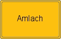 Ortsschild von Amlach