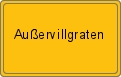 Ortsschild von Außervillgraten