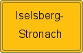 Ortsschild von Iselsberg-Stronach