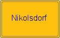 Ortsschild von Nikolsdorf