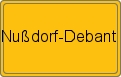 Ortsschild von Nußdorf-Debant