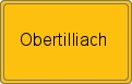 Ortsschild von Obertilliach