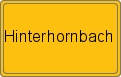 Ortsschild von Hinterhornbach