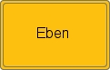 Ortsschild von Eben