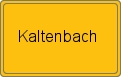 Ortsschild von Kaltenbach