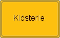 Ortsschild von Klösterle