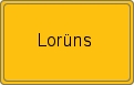 Ortsschild von Lorüns