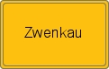 Ortsschild von Zwenkau