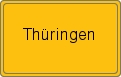 Ortsschild von Thüringen