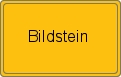 Ortsschild von Bildstein