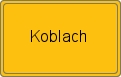 Ortsschild von Koblach